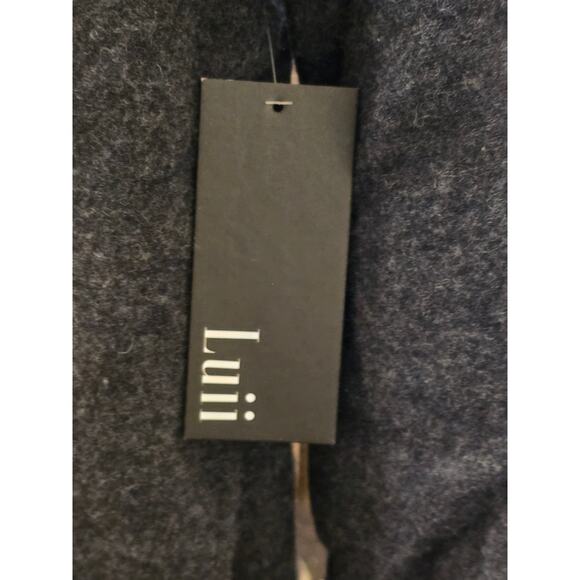 Anthropologie Luii Wool Zip Front Jacket in Dark Gray New Size Small - Picture 6 of 8